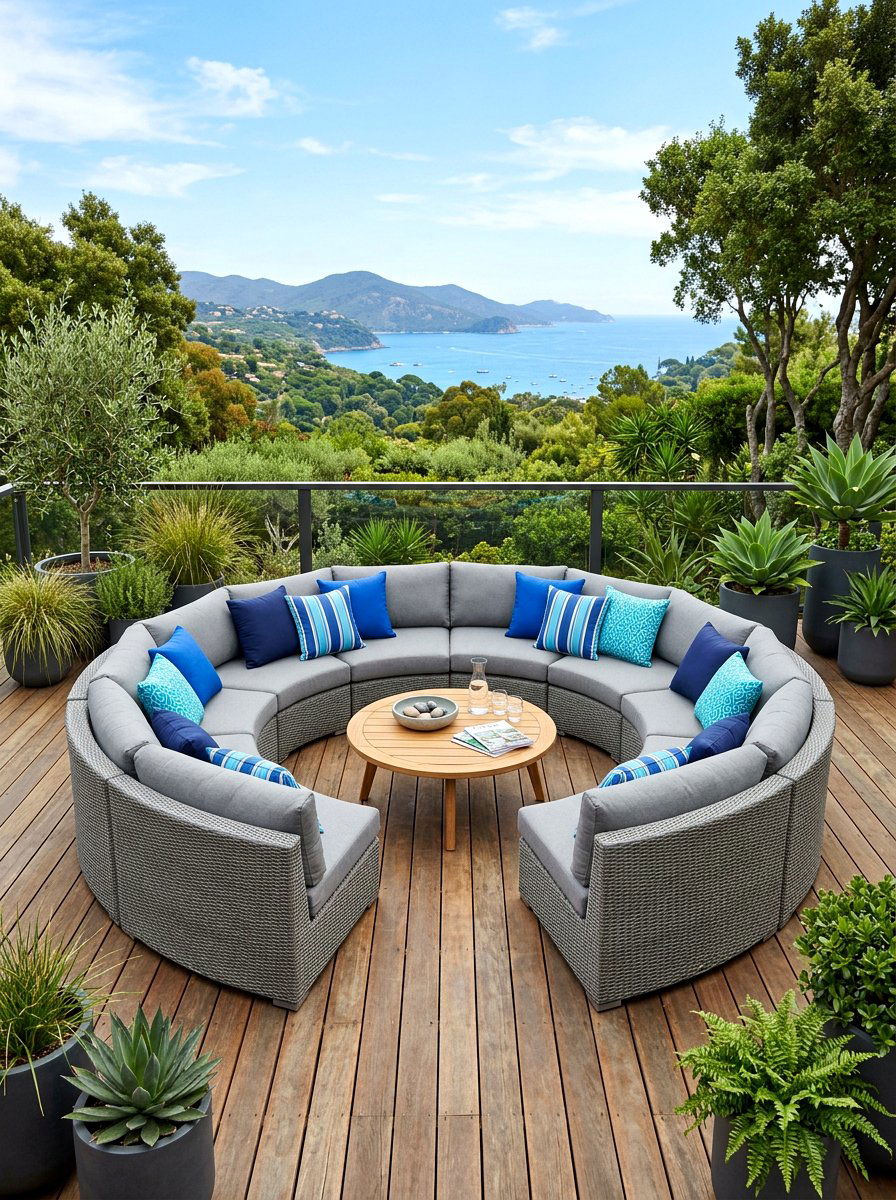 Modern Sectional Sofa Circle - 30 backyard seating circle ideas