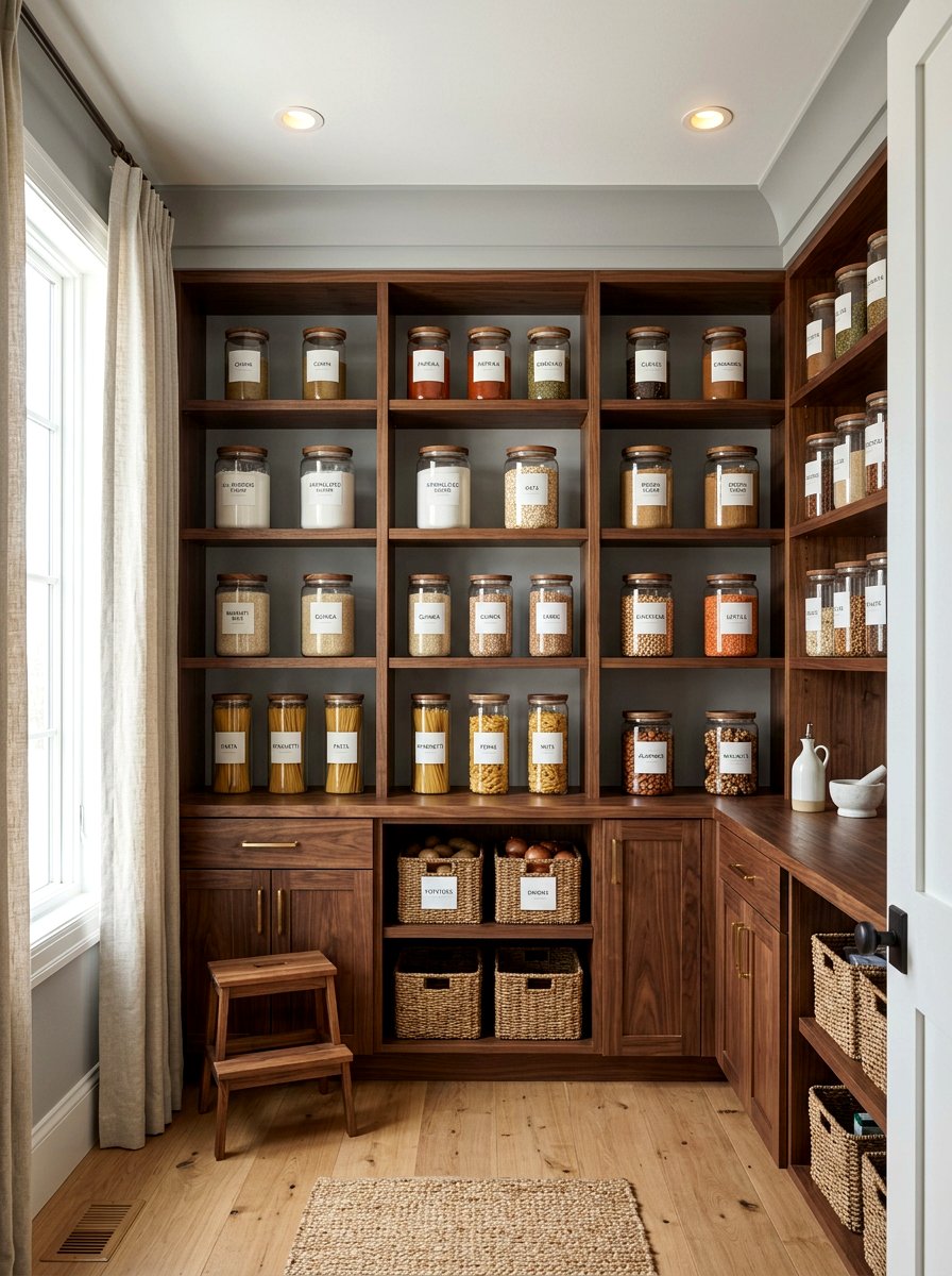 Modern Serif Font Label - 30 label system pantry ideas