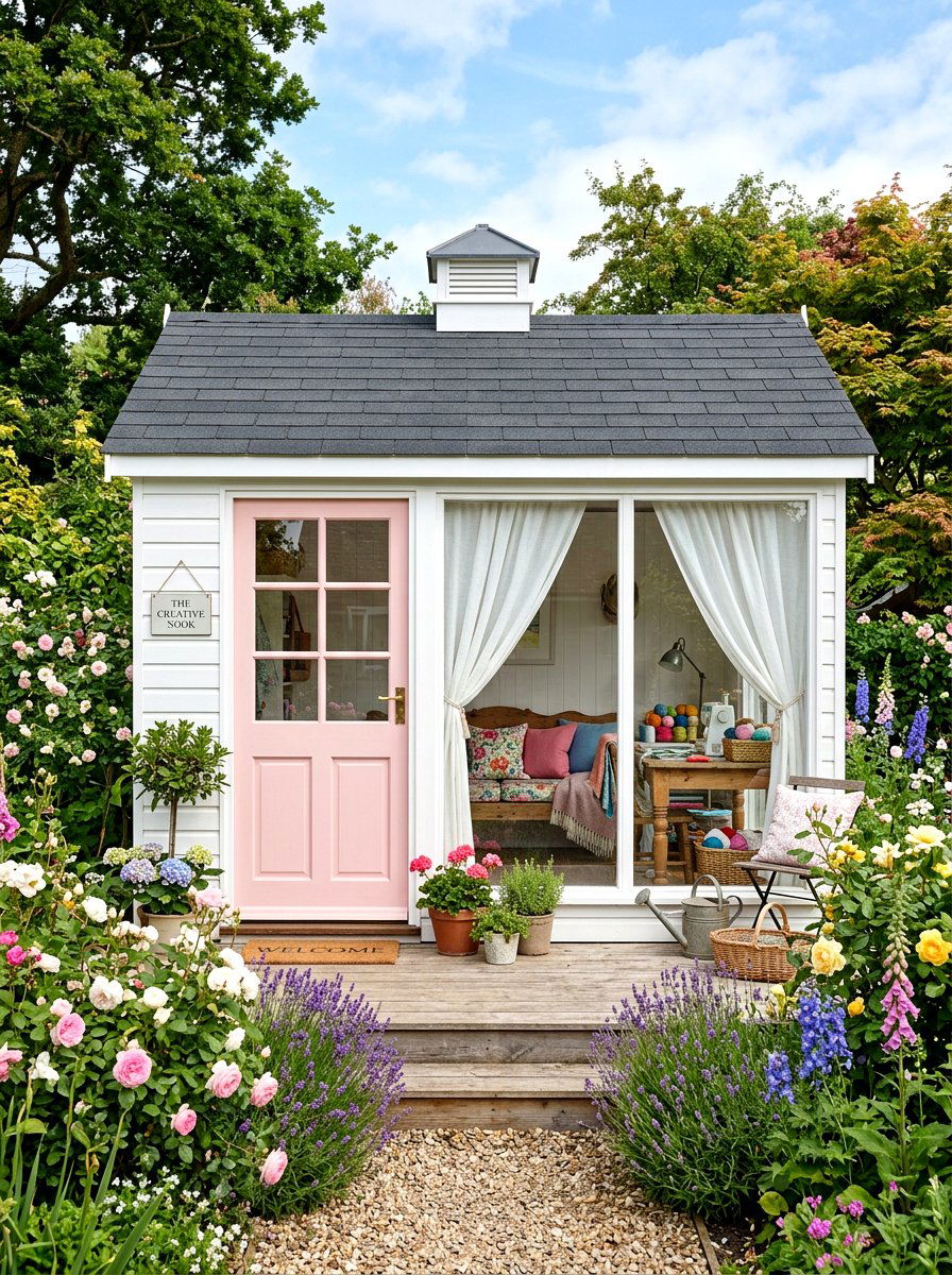Modern She Shed - 30 garden studio backyard ideas