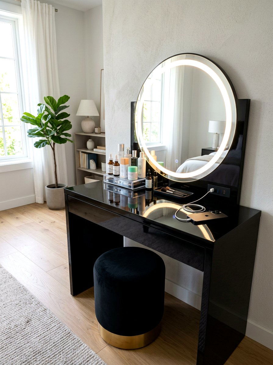 Modern Skincare Vanity - 30 skincare station ideas