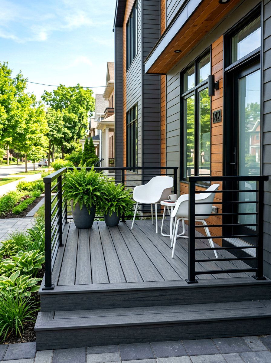 Modern Small Front Deck - 30 front deck ideas