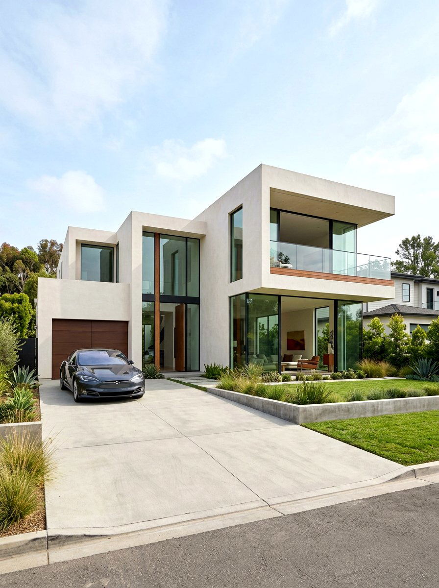 Modern Smooth Finish Stucco - 30 stucco house exterior ideas