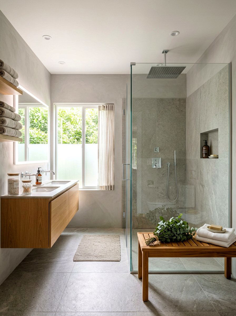 Modern Spa Bathroom - 30 summer bathroom decor ideas