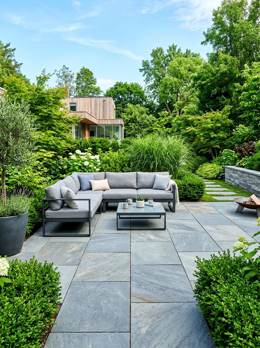 Modern Stone Patio - 30 modern patio ideas