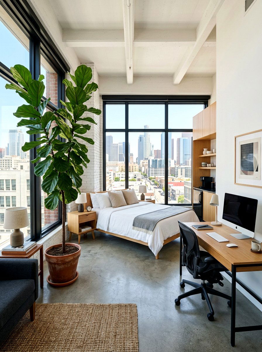 Modern Studio Fiddle Leaf Fig - 30 fiddle leaf fig decor ideas