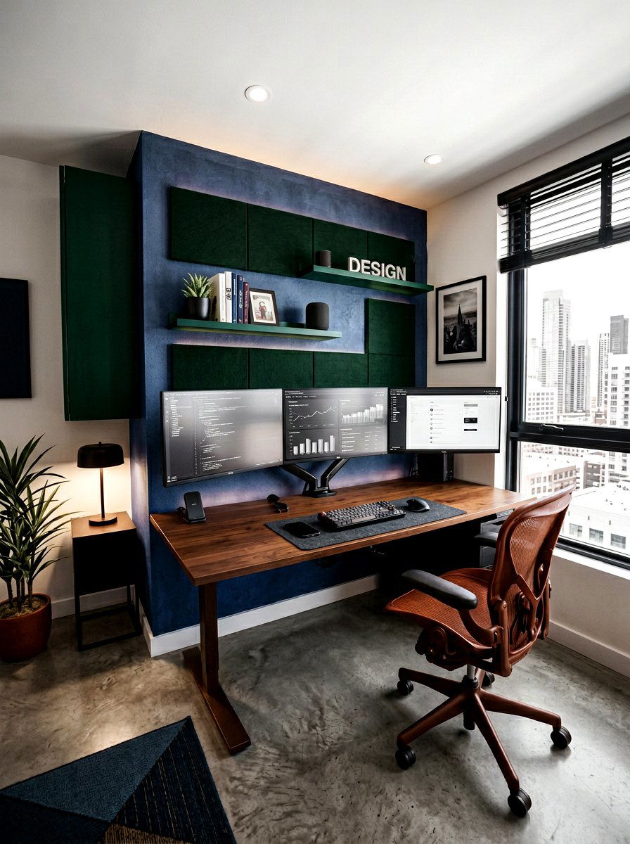 Modern Study Space - 30 dorm desk ideas