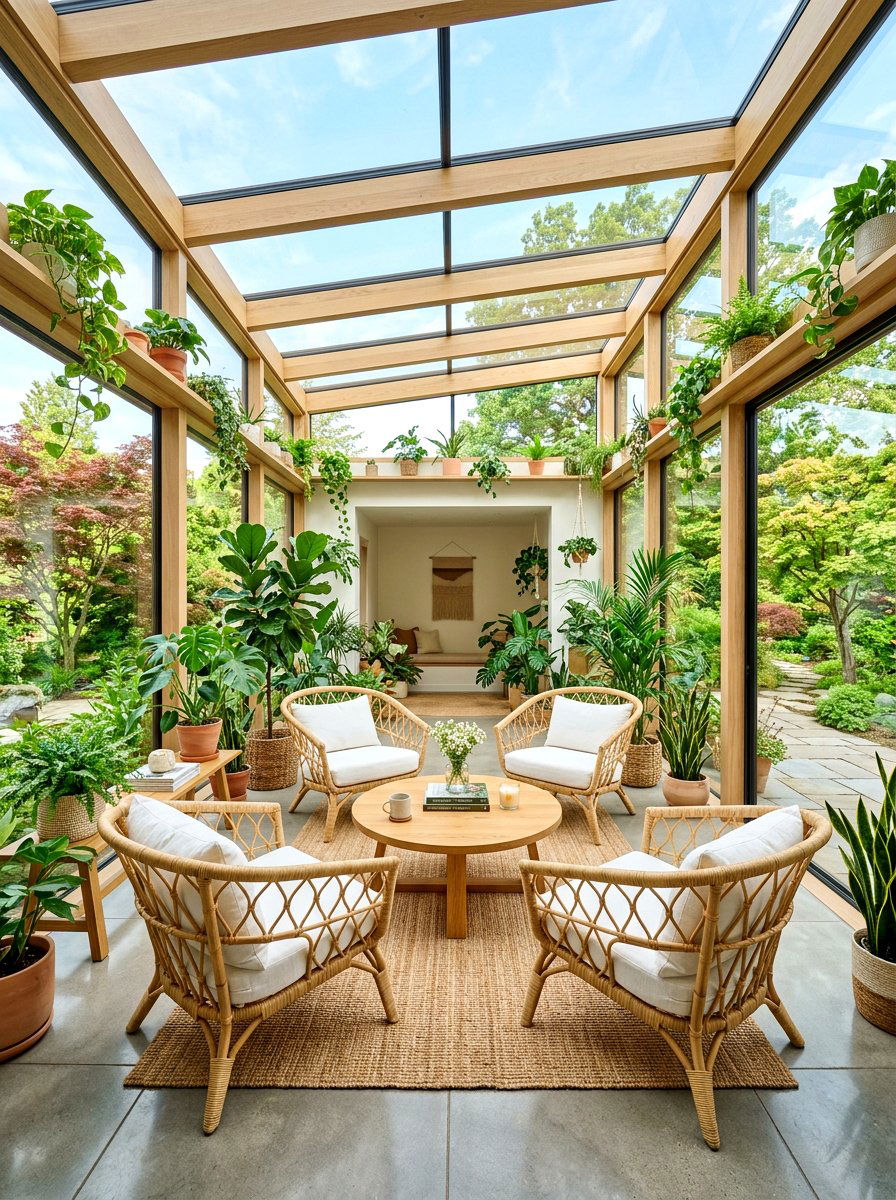 Modern Sunroom Lounge Design - 30 home entertaining room ideas