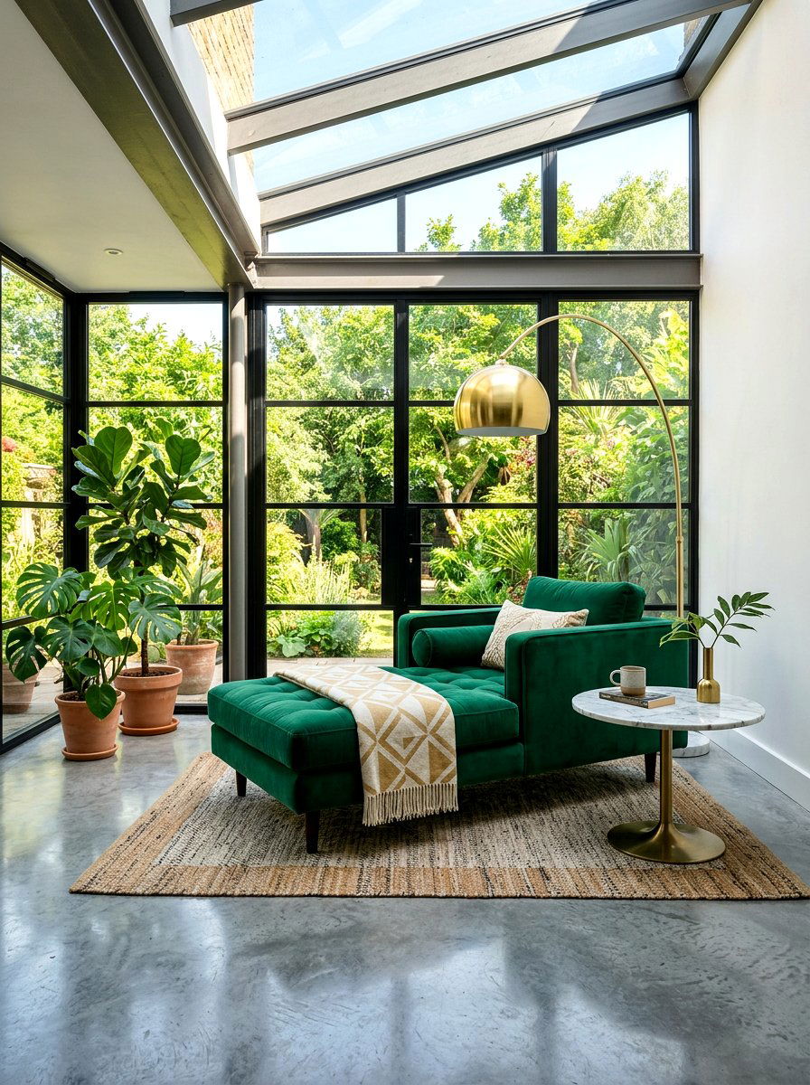 Modern Sunroom Lounge - 30 sunroom reading nook ideas