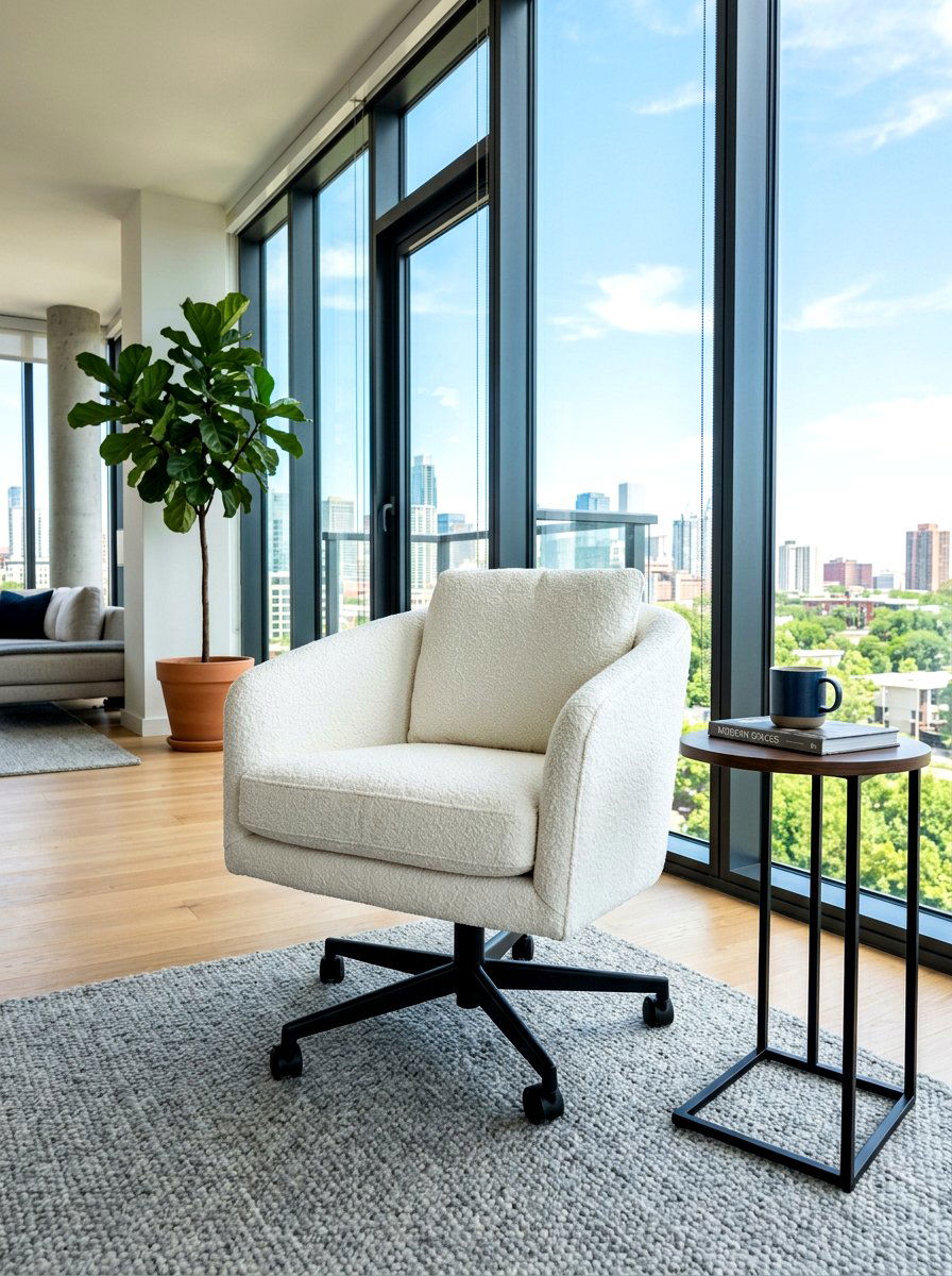 Modern Swivel Chair - 30 bedroom sitting area ideas