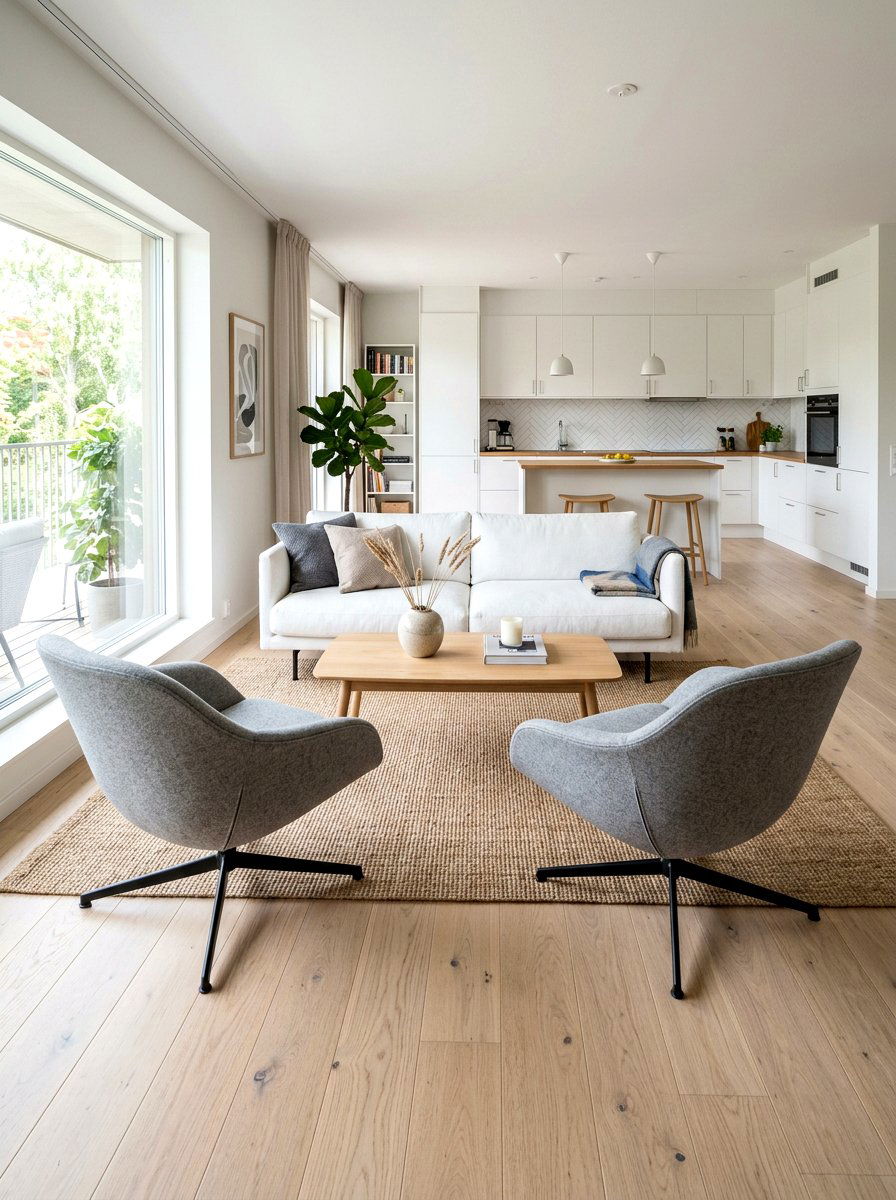 Modern Swivel Chair Arrangement - 30 conversation seating ideas