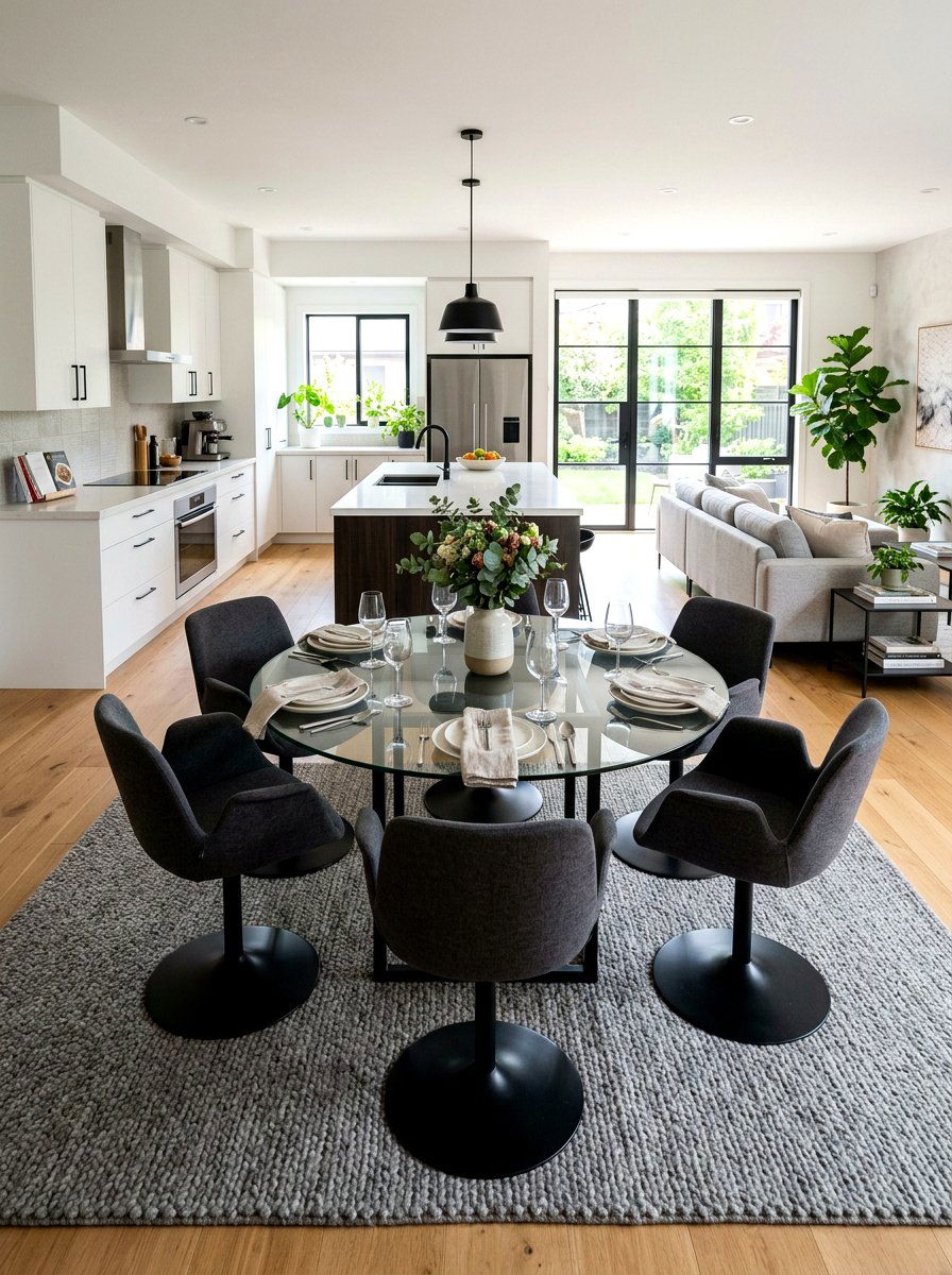 Modern Swivel Dining Chairs - 30 upholstered dining chair ideas