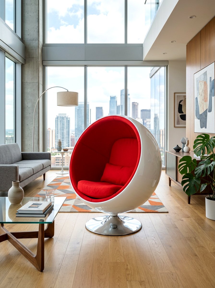 Modern Swivel Pod Chair - 30 cozy cocoon chair ideas