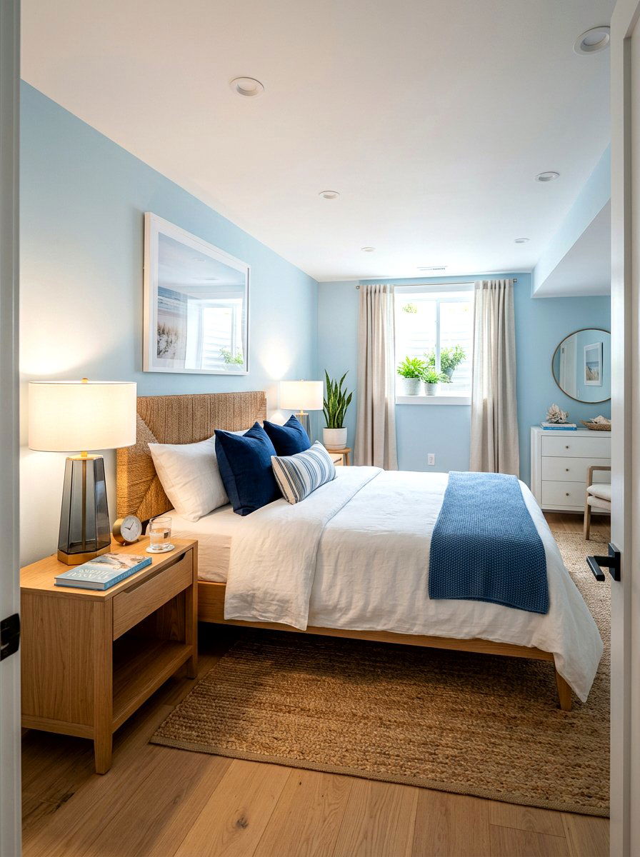 Modern Table Lamp - 30 dark basement lighting ideas