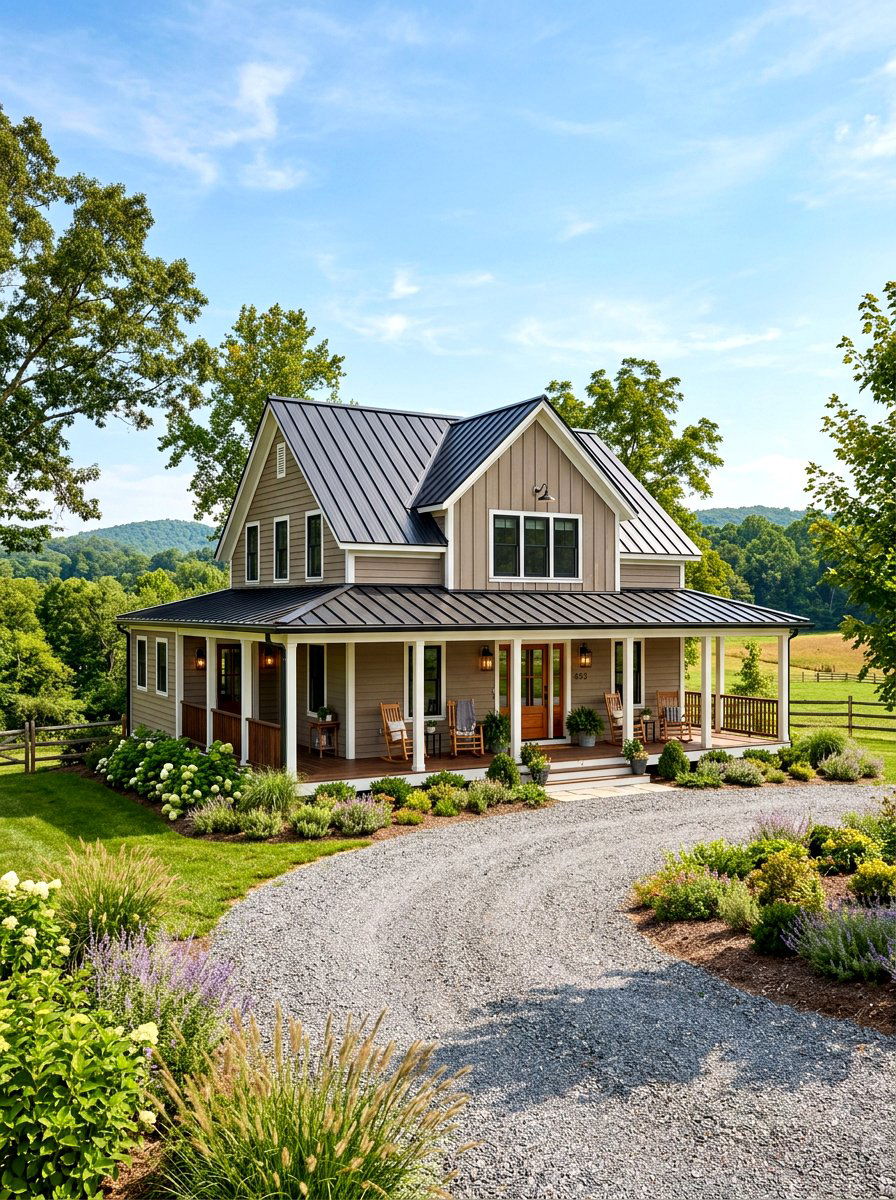 Modern Taupe Farmhouse Design - 30 taupe exterior ideas