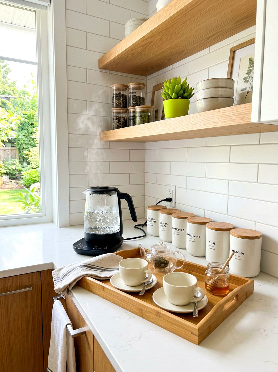 Modern Tea Station - 30 beverage station ideas