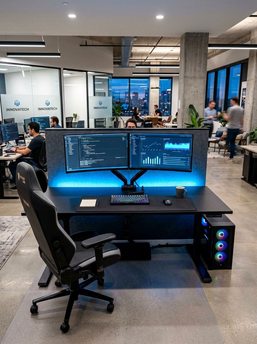 Modern Tech Hub - 30 office nook apartment ideas
