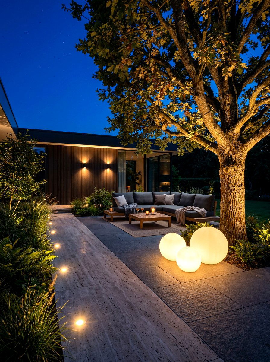 Modern Terrace Lighting - 30 modern patio ideas