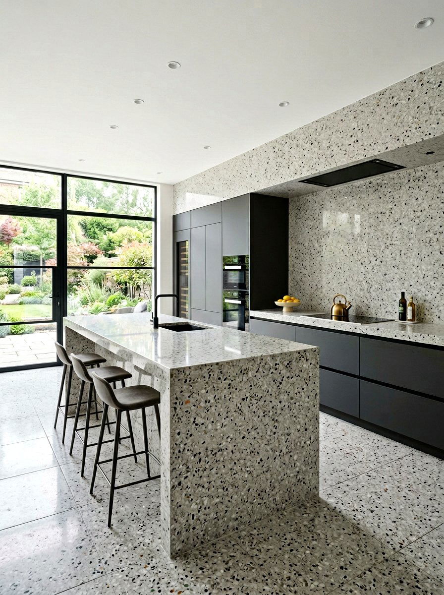 Modern Terrazzo Kitchen - 30 terrazzo kitchen ideas