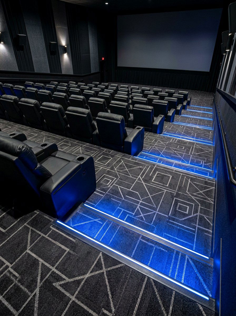Modern Theater Carpeting - 30 basement theater ideas