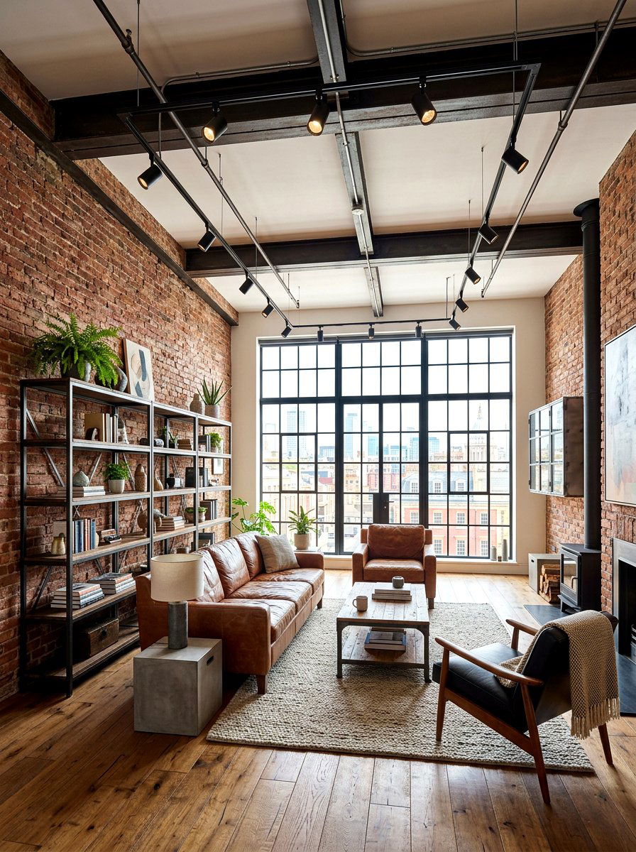 Modern Track Lighting - 30 layered lighting living room ideas