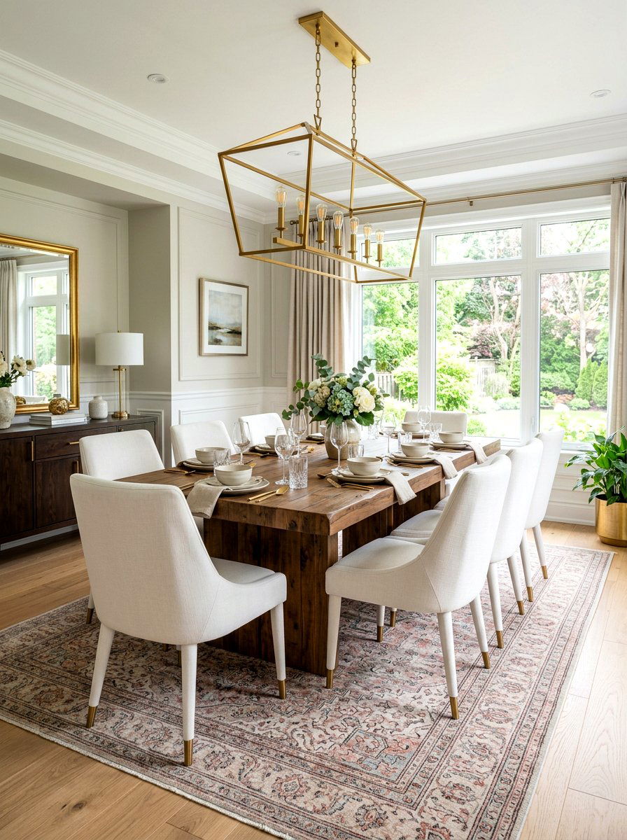Modern Traditional Dining Room - 30 transitional decor ideas