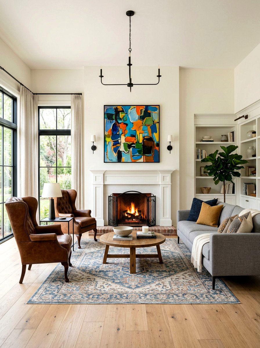 Modern Traditional Living Room - 30 updated traditional living room ideas