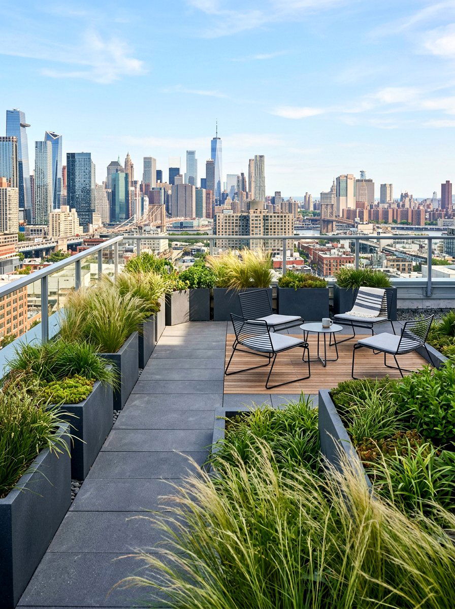 Modern Urban Rooftop - 30 rooftop garden ideas