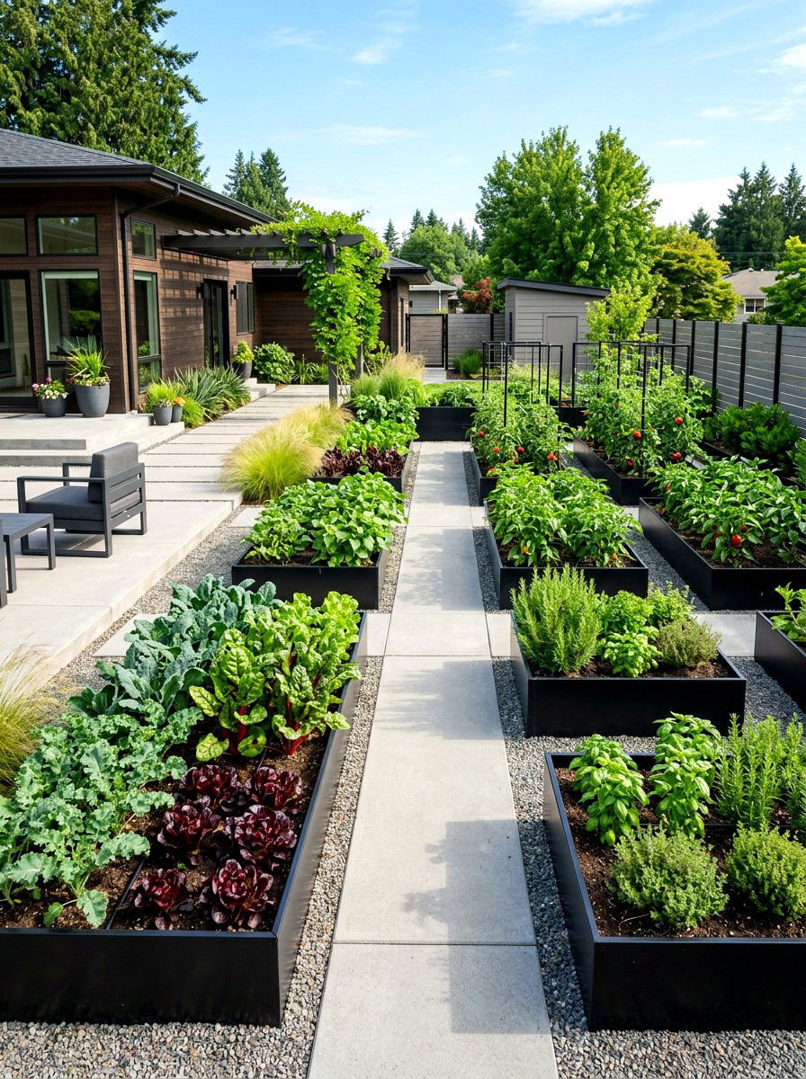 Modern Vegetable Garden - 30 kitchen vegetable garden ideas