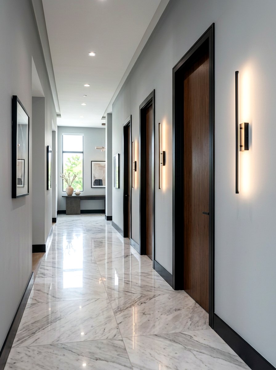 Modern Wall Sconce - 30 hallway lighting ideas