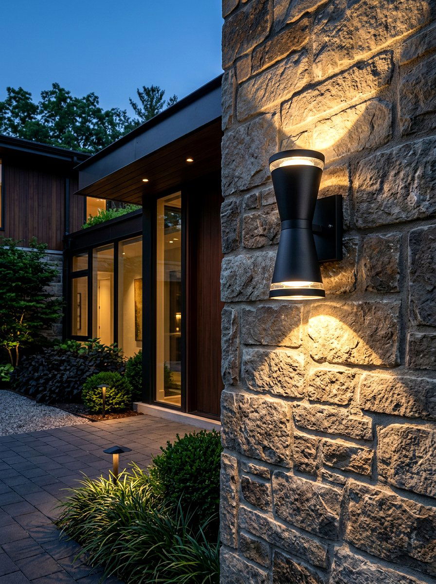 Modern Wall Sconce For Outdoor - 30 moody outdoor lighting ideas