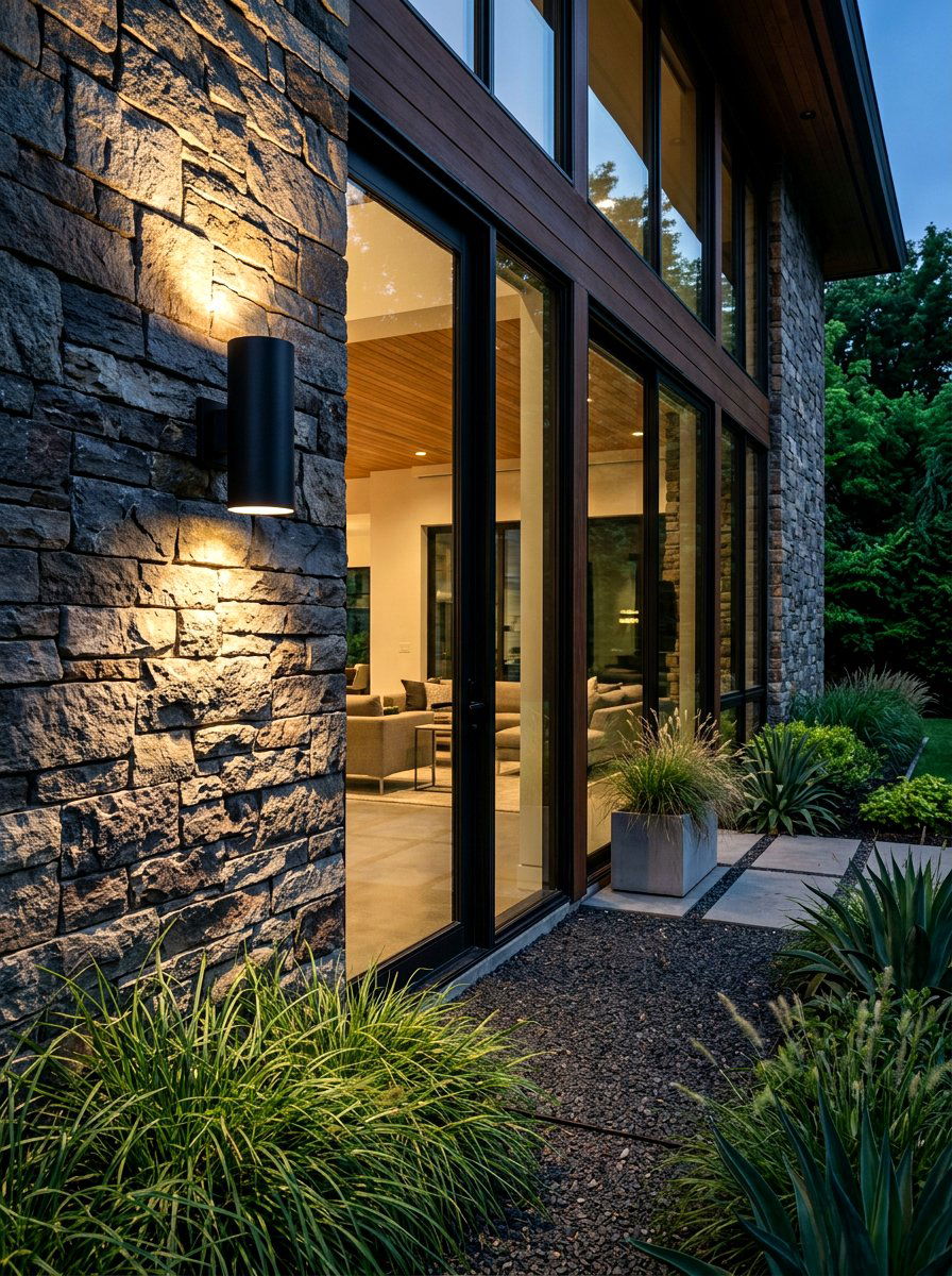 Modern Wall Sconce - 30 cozy outdoor lighting ideas