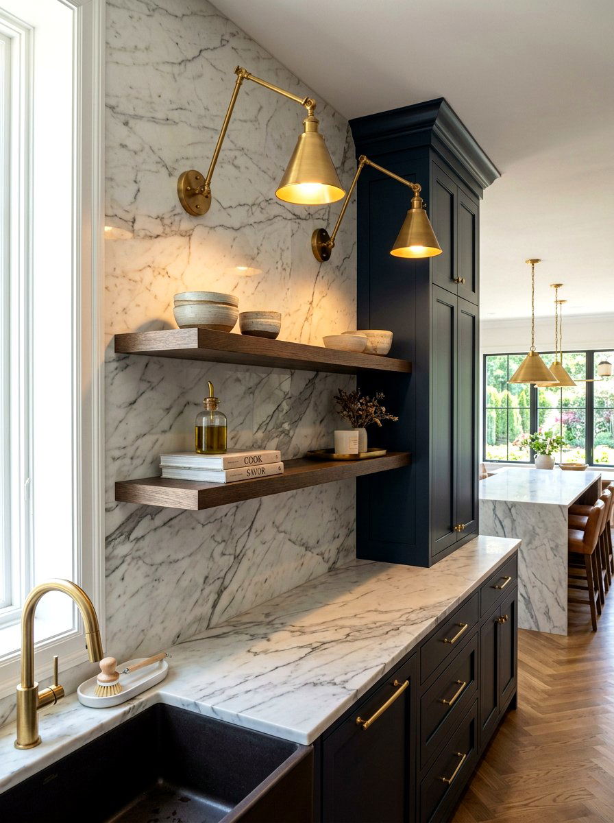 Modern Wall Sconces - 30 kitchen wall decor ideas