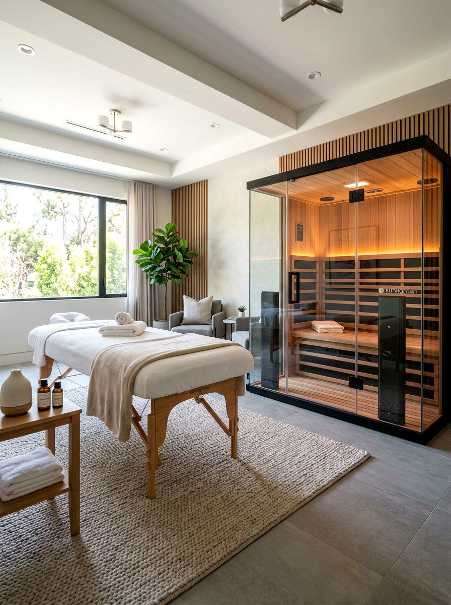 Modern Wellness Suite - 30 massage corner ideas