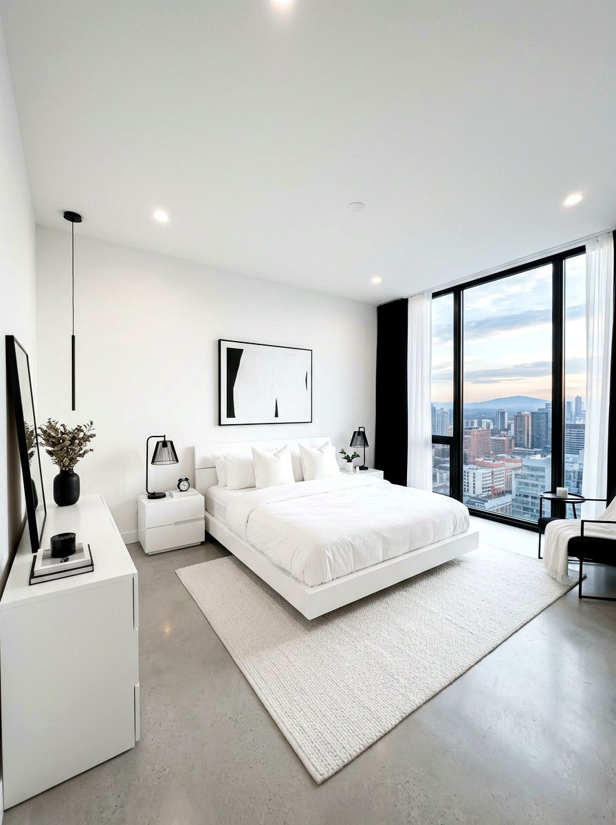 Modern White Bedroom - 30 white bedroom ideas