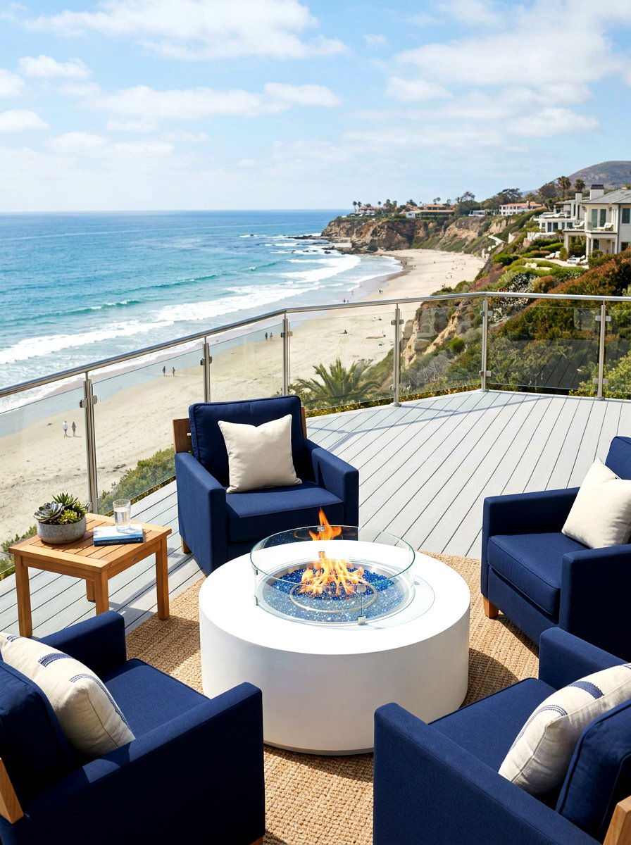 Modern White Fire Pit Table - 30 fire pit table ideas