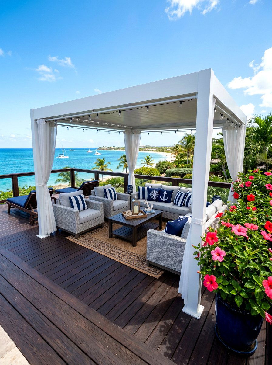 Modern White Metal Gazebo - 30 metal gazebo ideas