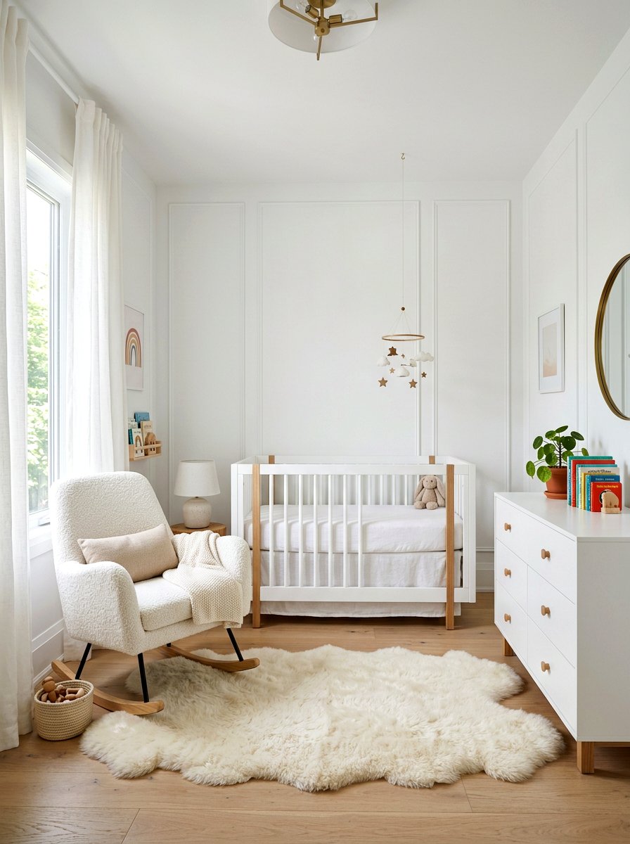 Modern White Nursery - 30 luxe baby room ideas