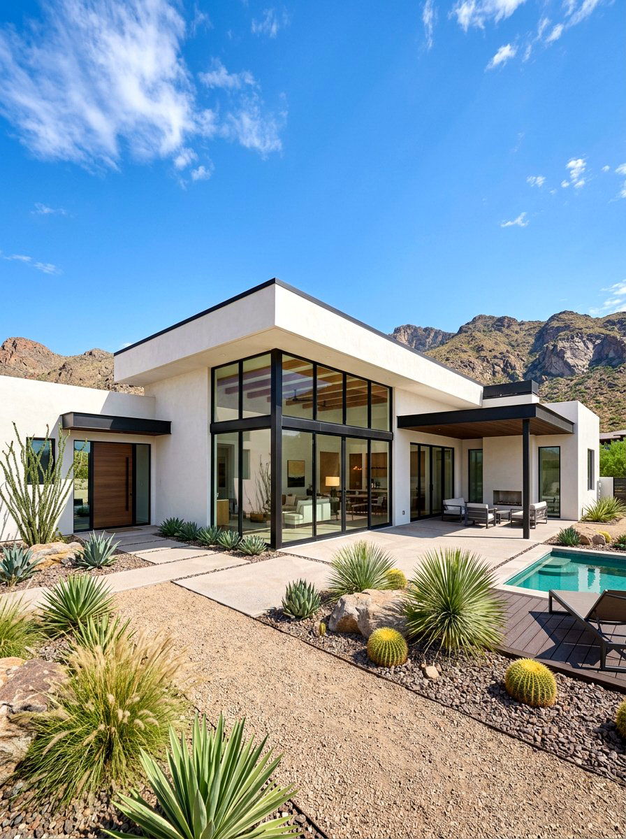 Modern White Stucco Exterior - 30 white house exterior ideas