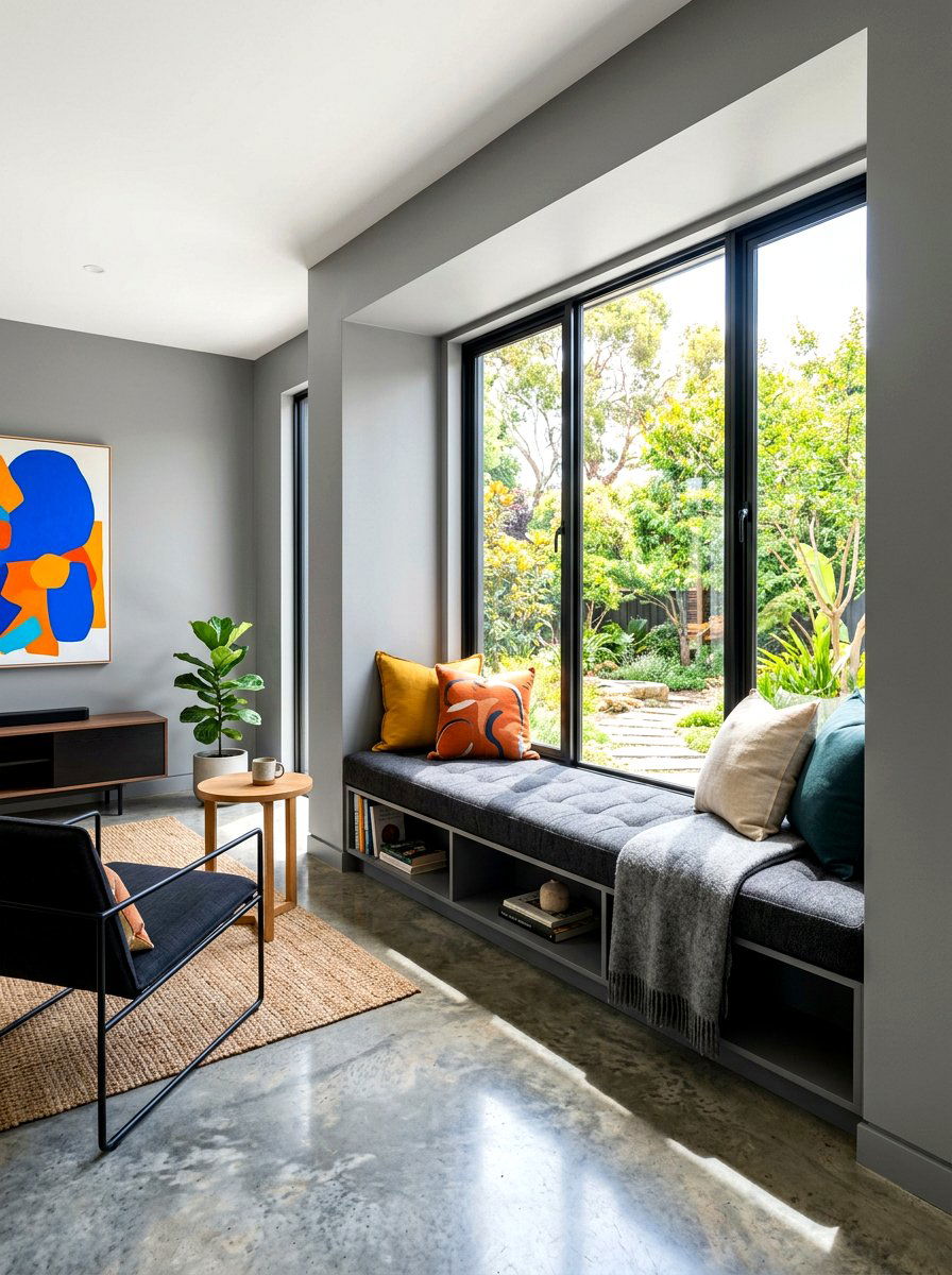 Modern Window Seat - 30 bay window seating ideas