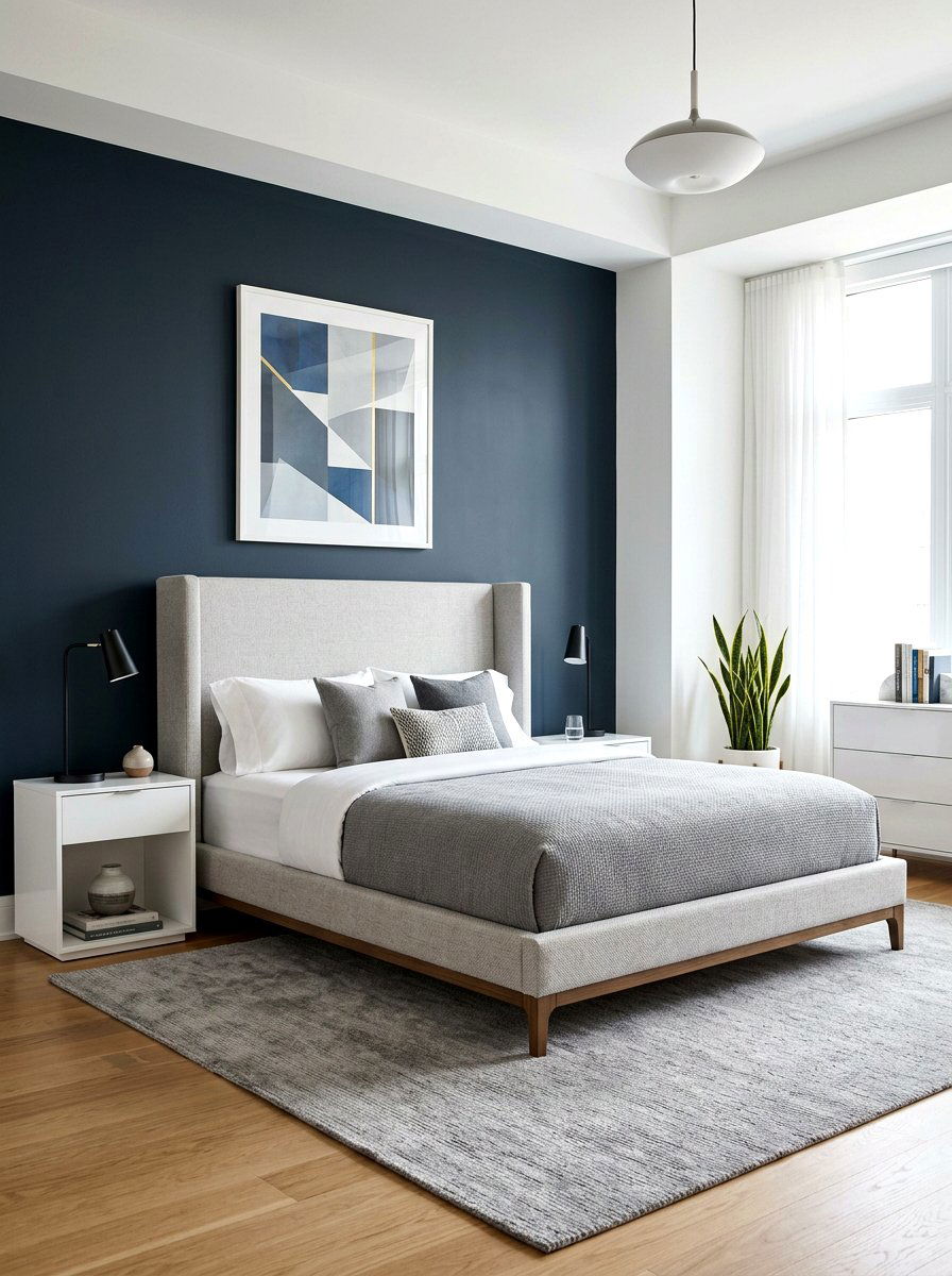 Modern Wingback Platform Bed - 30 platform bed ideas