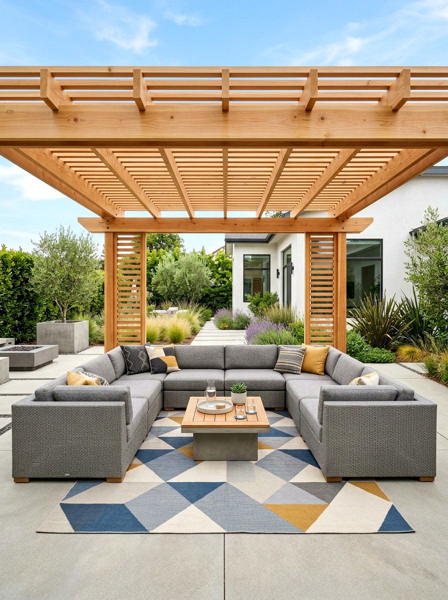 Modern Wood Pergola - 30 cozy pergola ideas