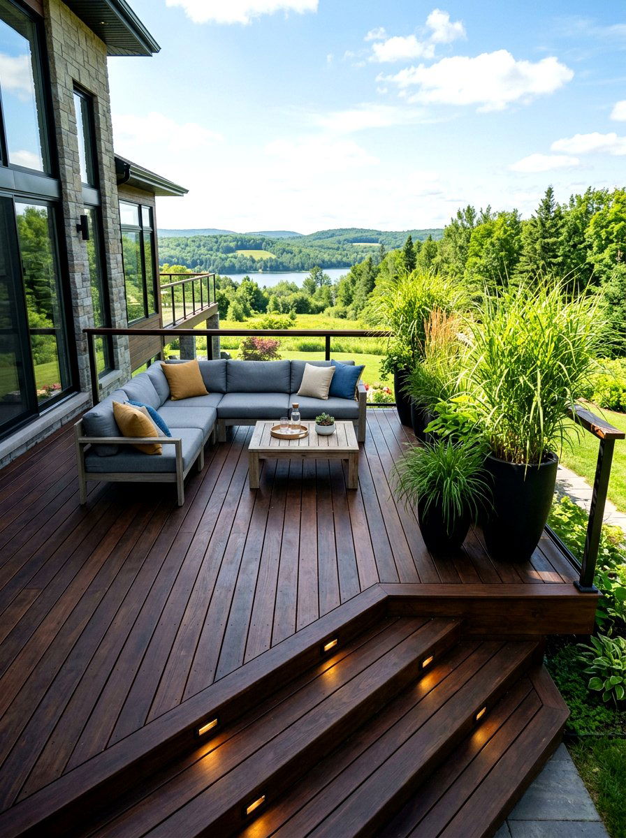 Modern Wooden Deck - 30 exterior seating area ideas