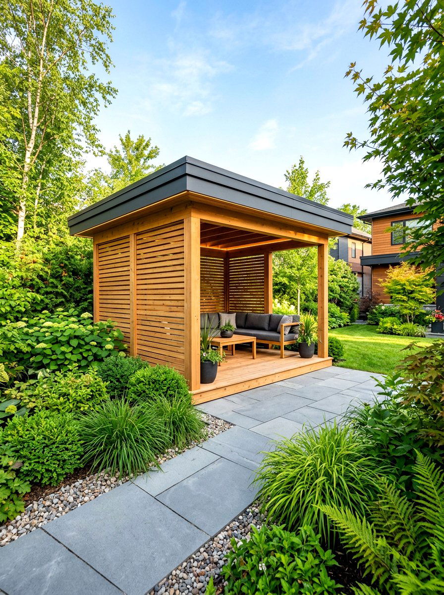 Modern Wooden Gazebo - 30 small gazebo ideas