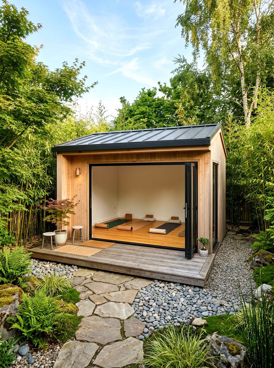 Modern Yoga Studio - 30 garden shed ideas