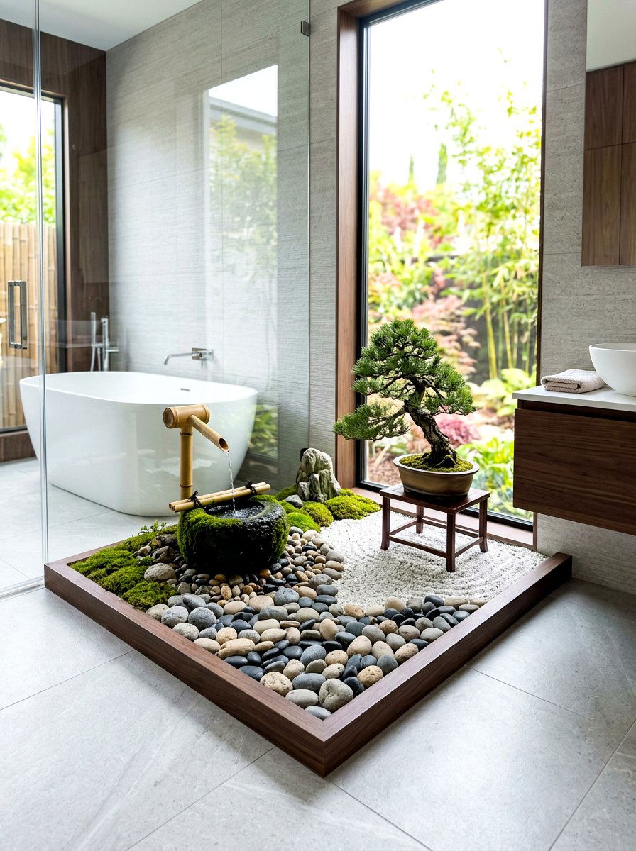 Modern Zen Garden - 30 spa bathroom ideas
