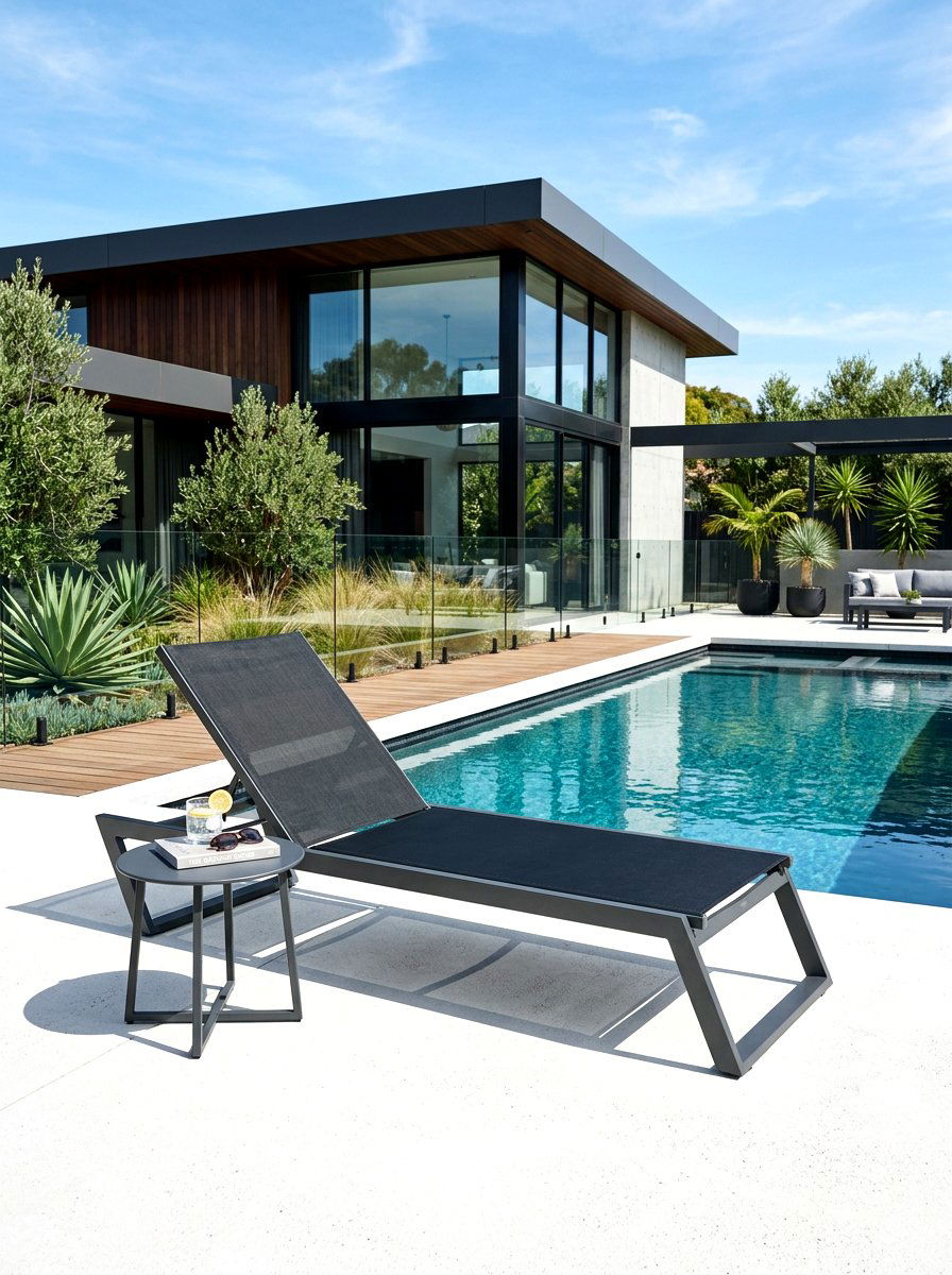 Modern aluminum lounger - 30 pool lounge chair ideas