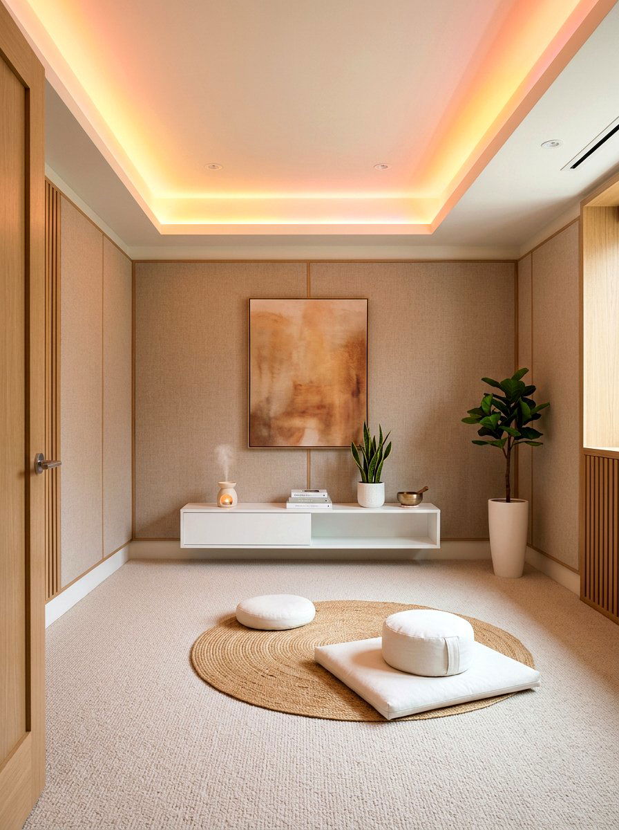 Modern basement meditation room - 30 sunrise meditation space ideas