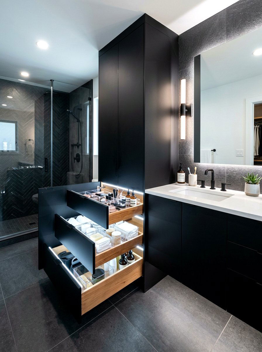Modern bathroom cabinet layout - 30 organizing bathroom cabinets ideas