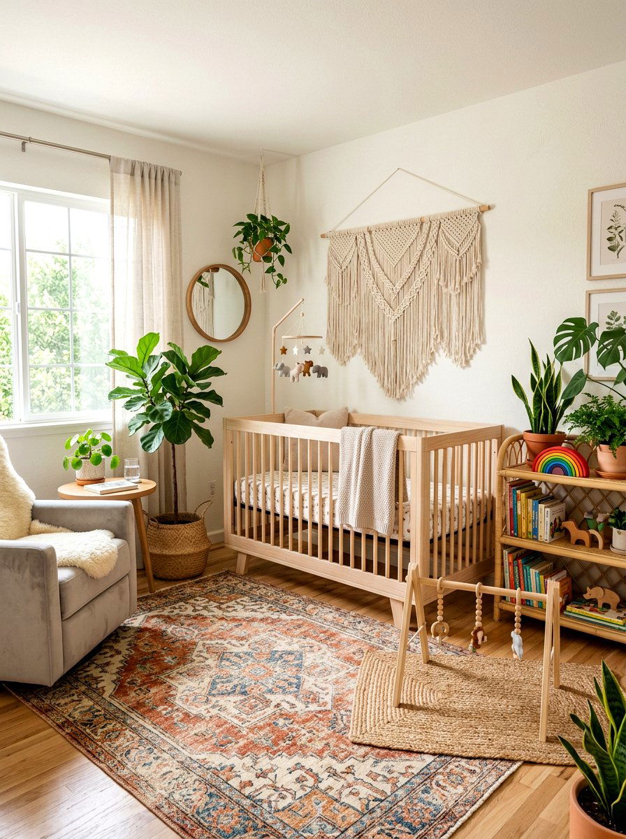 Modern bohemian nursery - 30 boho nursery ideas