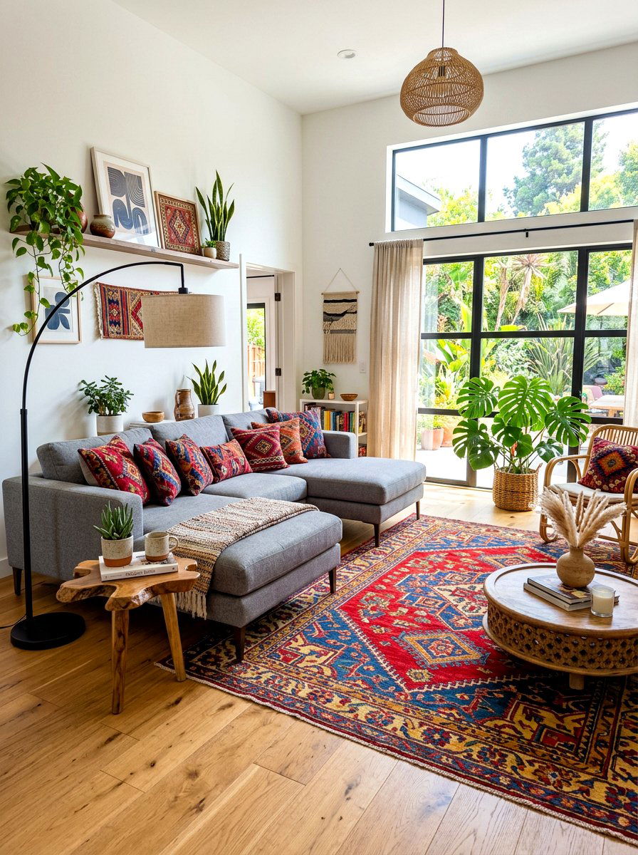 Modern boho living room - 30 boho living room ideas